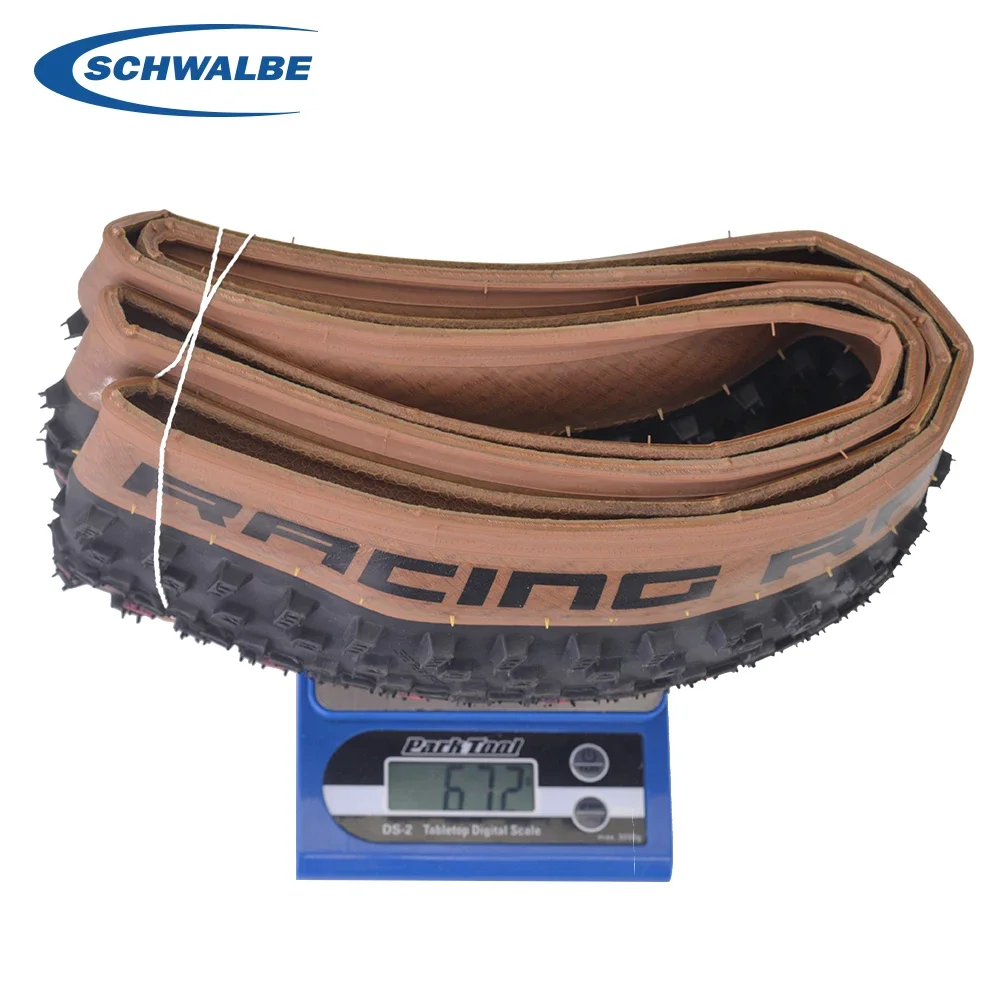 SCHWALBE Original Racing Ralph Ray 29x2.25 Brown Tubeless Folding Tire for MTB Bike Off-Road XC Gravel Downhill Bicycle Parts