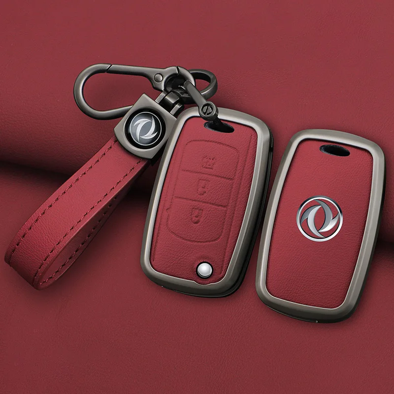 Alloy Car Key Cover Remote Fob Case Protector Keychain Holder Auto Accessories For DFSK Dongfeng Fengguang 580 DFM Glory 560 500