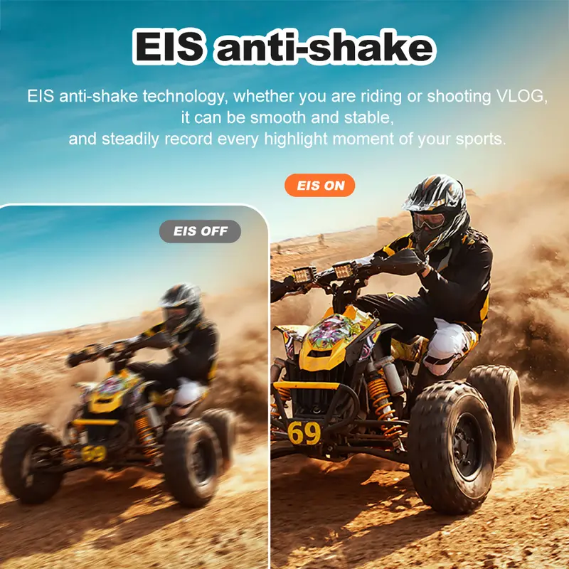 Ourlife 5k Action Camera 4k60fps 2.0 Inch Touch Screen Wifi 170° Wide thumbnail 3