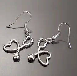 Stethoscope Earrings Doctors and Nurses Stethoscope Earrings Creative DIY Medical Accessories