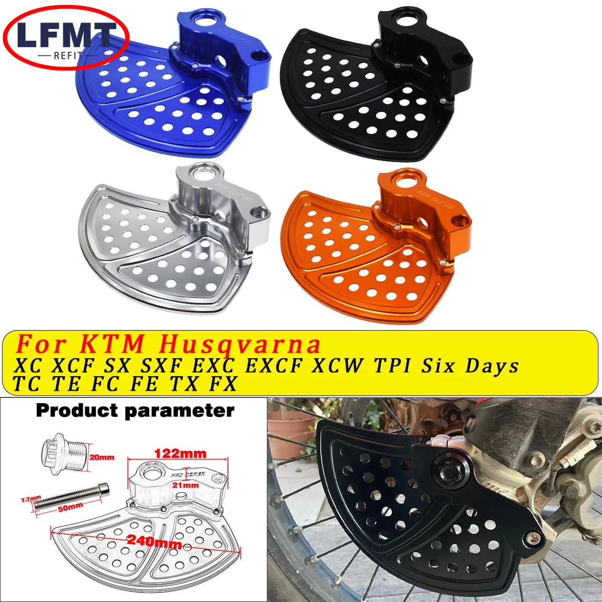 Front Brake Disc Guard Protector For KTM Husqvarna EXC SX SXF XC XCF 125 - 500 300 For Husqvarna TC FC TE FE TX FX Accessories