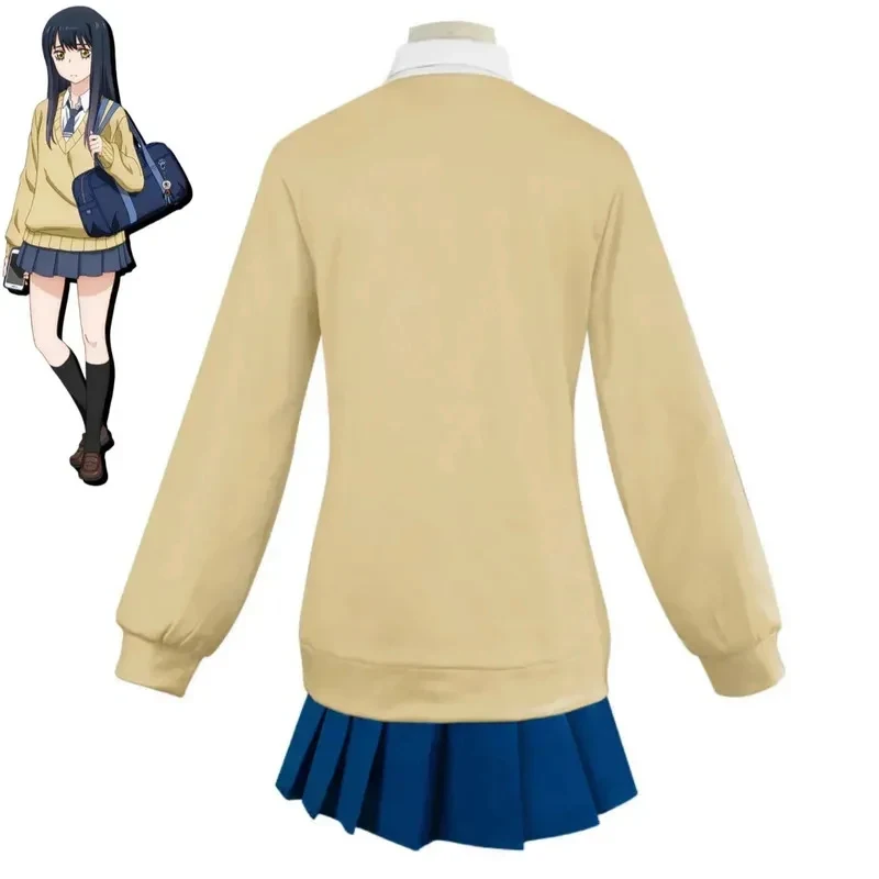 w,3;f'5\b/Anime Mieruko Chan Yotsuya Miko Cosplay Costume JK Japanese School Uniforms Hoodies Shirt Wig Woman Lovely K6;h\b.8'k/ view 4