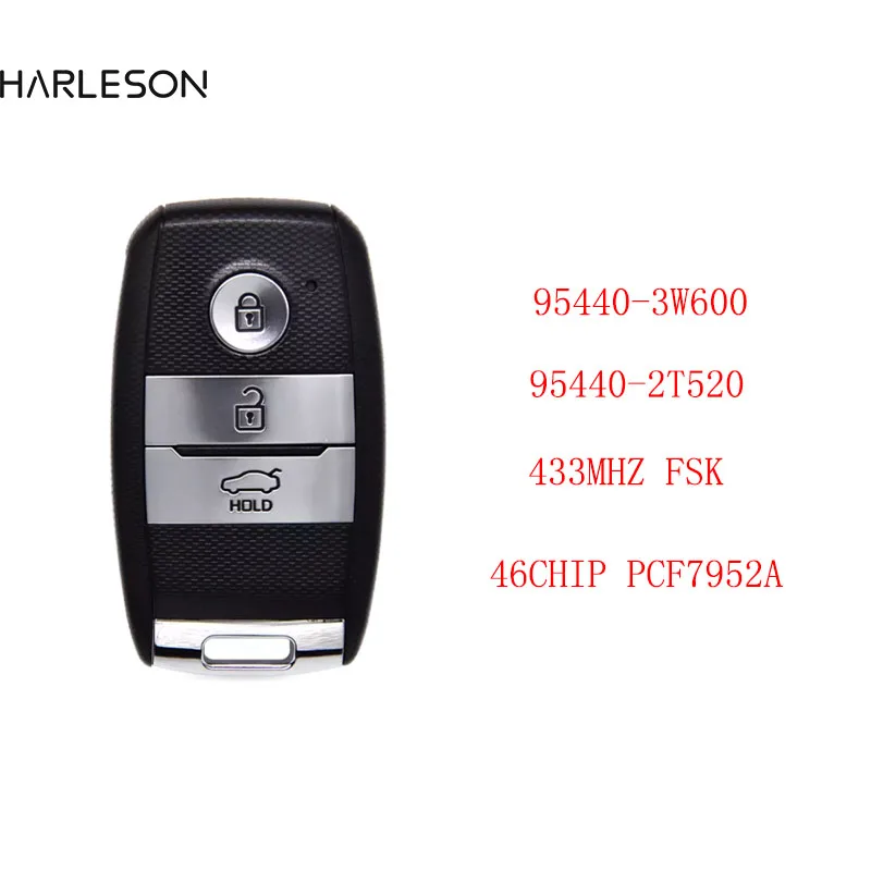 95440-3W600/2T520 Car Remote Key For KIA Picanto Morning Optima Sportage Sorento 2014 2015 2016 433MHZID46 PCF7952 Smart Control