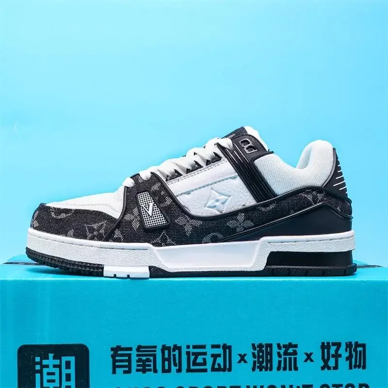 أحذية رجالية للخريف أحذية كاجوال أصلية نعل ناعم أحذية رياضية محظورة الألوان أحذية رياضية عصرية منخفضة القطع قابلة للتنفس وغير قابلة للانزلاق