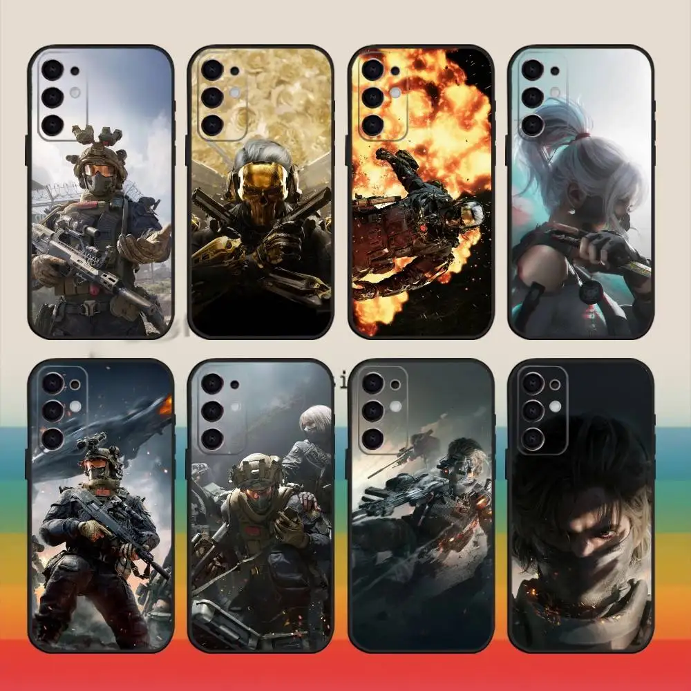 حافظة هاتف Delta Force لهاتف Samsung S25,S24,S21,S22,S23,S30,Ultra,S20,Plus,Fe,Note,10,9,5G غطاء أسود