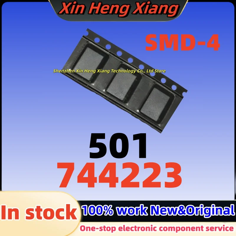 

(5-10pcs) 744223 WE501 501 500uH 1A 80V SMD-4