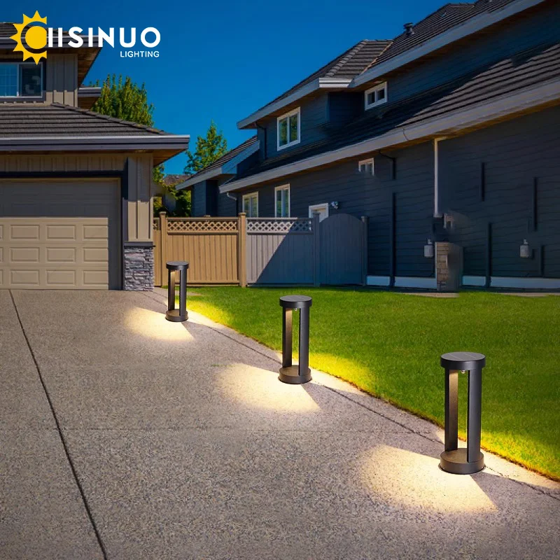 

Landscape Light H20cm 40cm 60cm Solar Powered Auto On/Off Waterproof Aluminum Pathway Lighting for Yard Patio Driveways Walkways