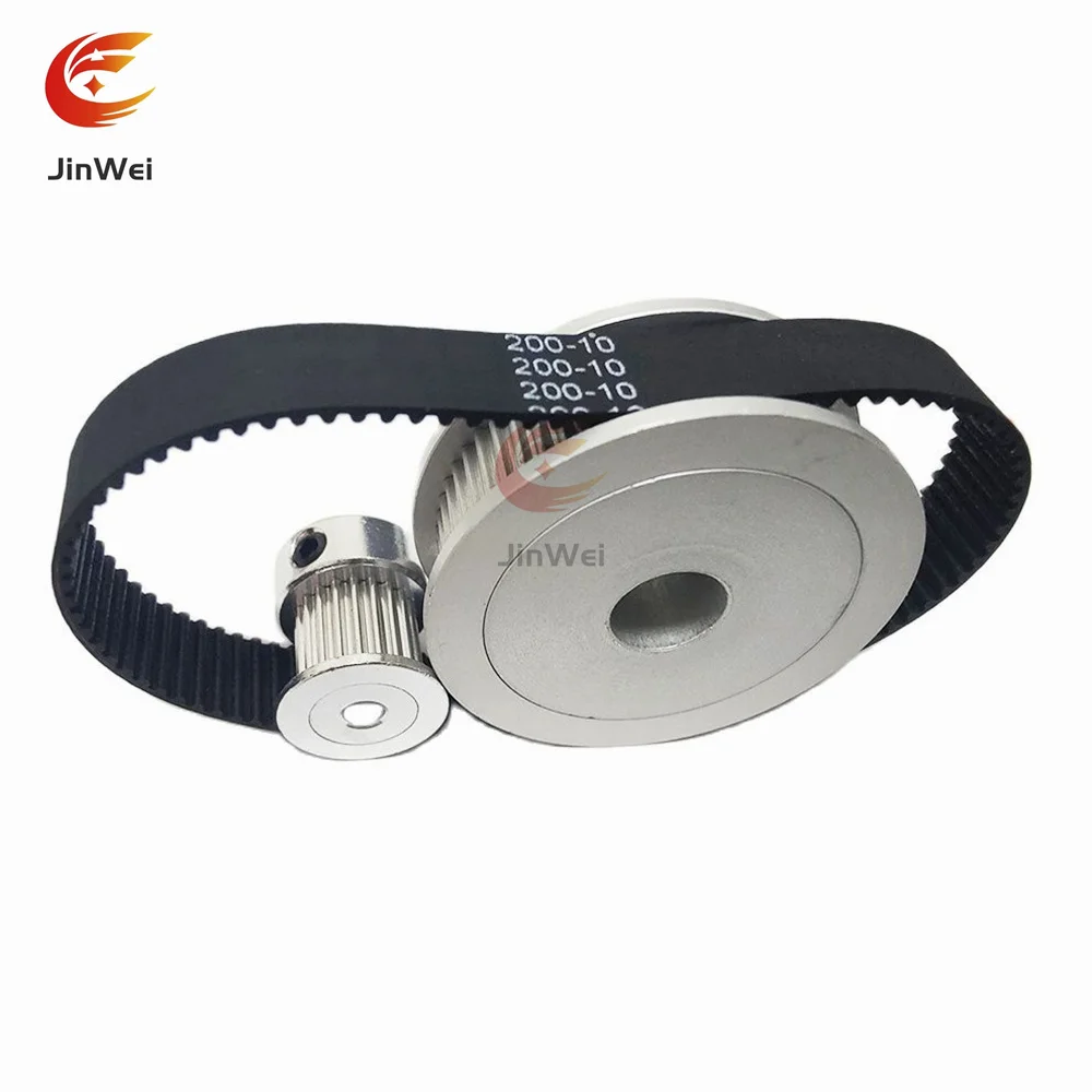 60T 20Teeth 2GT Pulley Belt Kit Belt Width 10mm Reduction 3:1 Bore 3~14mm 3D Printer Synchronous Wheels 2M GT2 Timing Pulley Set