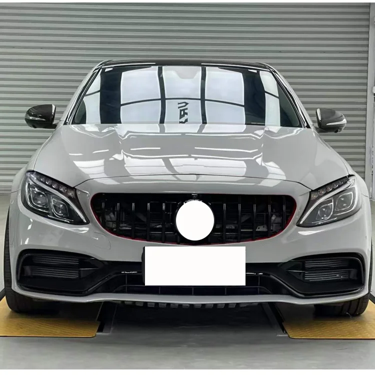 Factory Sales 2019 C63S Style Front rear lip grille Body Kits For C Class W205 C63 AMG 2015-2021