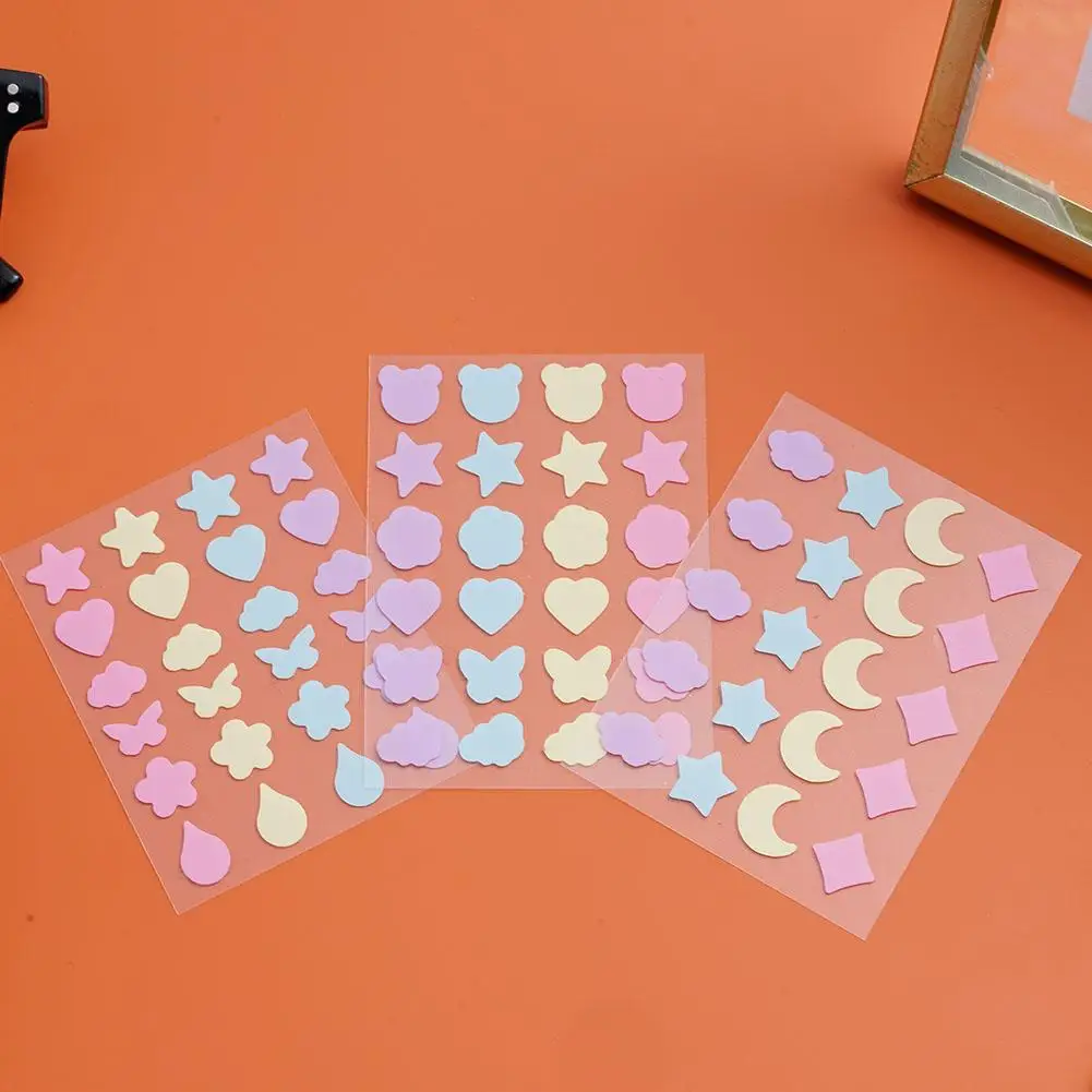 SOUG 24Counts Cute Colorful Irregular Acne Patches Acne Treatment Stickers Invisible Acne Cover Face Spot Pimple Patch Skin Care
