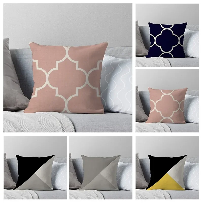 ปลอกหมอนอิงตกแต่งบ้านสำหรับโซฟาปลอกหมอนนอร์ดิก40x60ซม. 30*50ซม. 40*60 30x50รูปทรงเรขาคณิตที่เป็นนามธรรมในสไตล์อิน