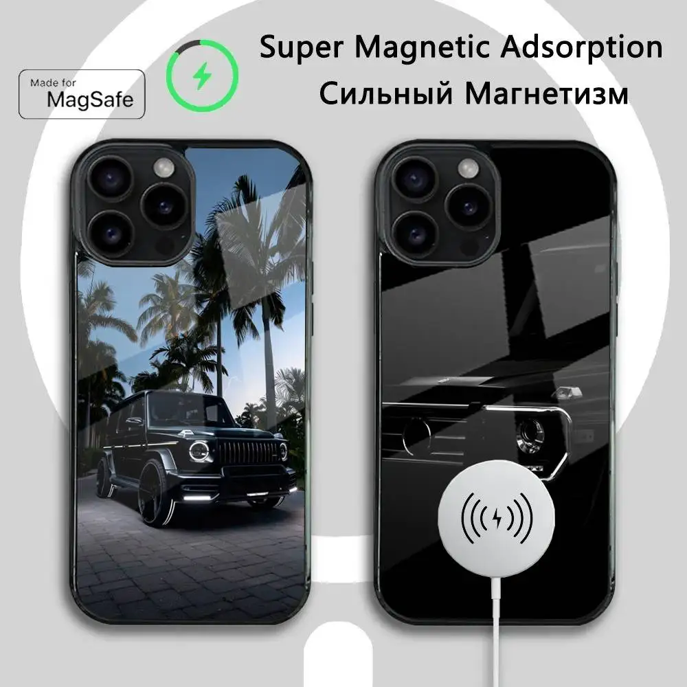 

Car B-Benz-S G63 Phone Case For iPhone 16 15 14 13 12 11 Plus,Pro,Max Mini Magsafe Magnetic Wireless Charging