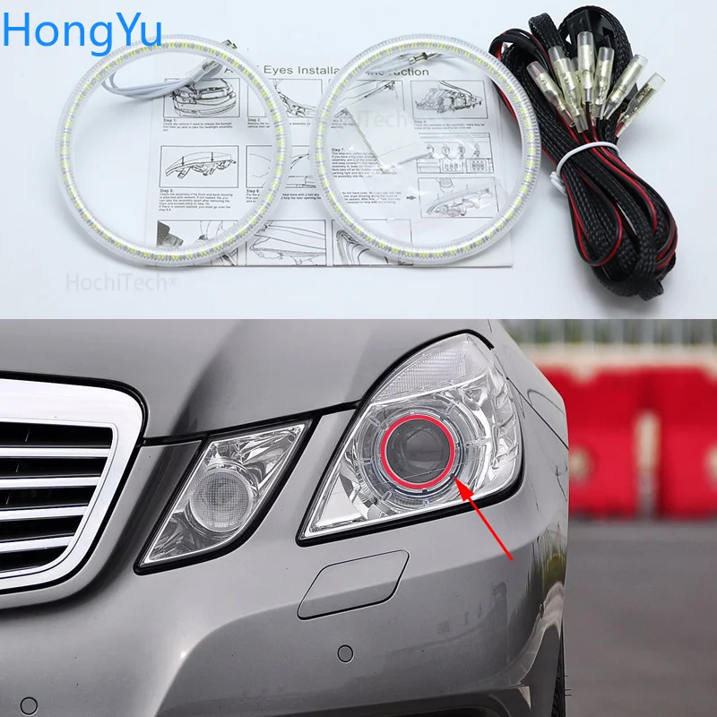 

SMD Led Angel Eyes Kit дневных ходовых огней DRL для Mercedes-Benz E-Class W212 E350 E550 E300 E500 E260 E200 E300 E400 E63 AMG