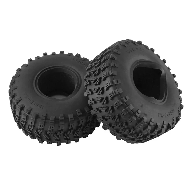 Pneus de borracha para RC Crawler Car, Pneus de rodas, 1,10 RC, Axial SCX10, Wraith, RR10, Capra, Traxxas, TRX4, YK4082, YK4083, 135mm, 2,2 pol, 4PCs