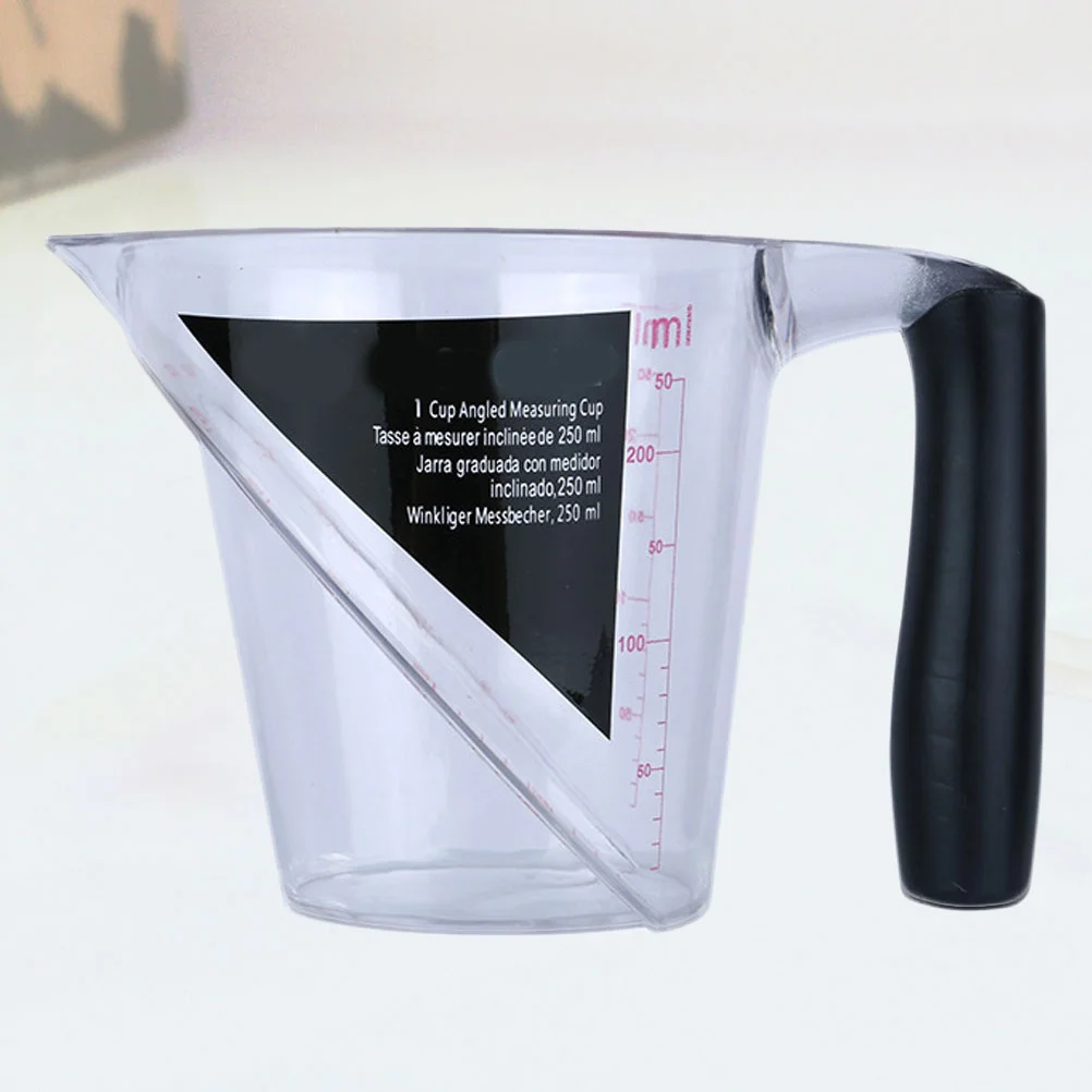 1Pcs Messbecher Kunststoff Abgestufte Transparente Haar Färben Dauerwelle Skala Tasse Hitzebeständige Anti Statische für Friseur Flüssigkeit
