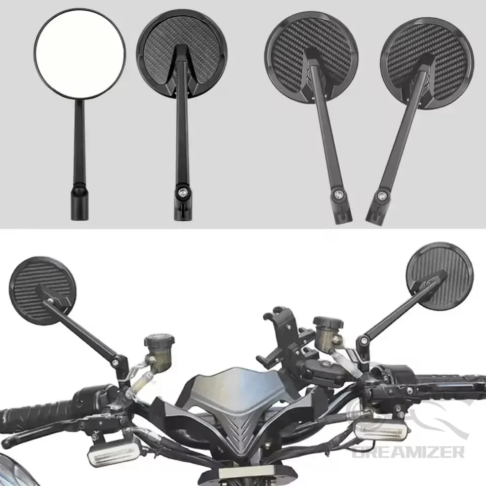 

Универсальное зеркало заднего вида для мотоцикла 8 мм 10 мм, замена для Harley Honda Suzuki Yamaha Kawasaki, большинство брендов мотоциклов