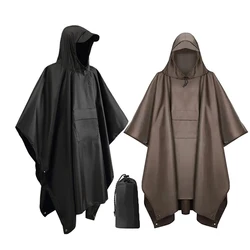 3 In 1 Waterproof Motorcycle Raincoat Rain Cover Motobike Rain Coat Moto Rain Suit Outdoor Military Raincoat Hooded Sleeve