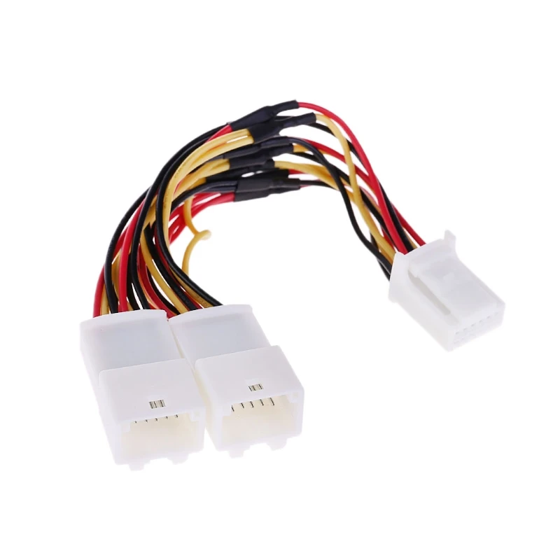 Adapter rozdzielacz kabla Y 6+6 do audio Navi AUX CDC Tuning dla Toyota Lexus, model 2026