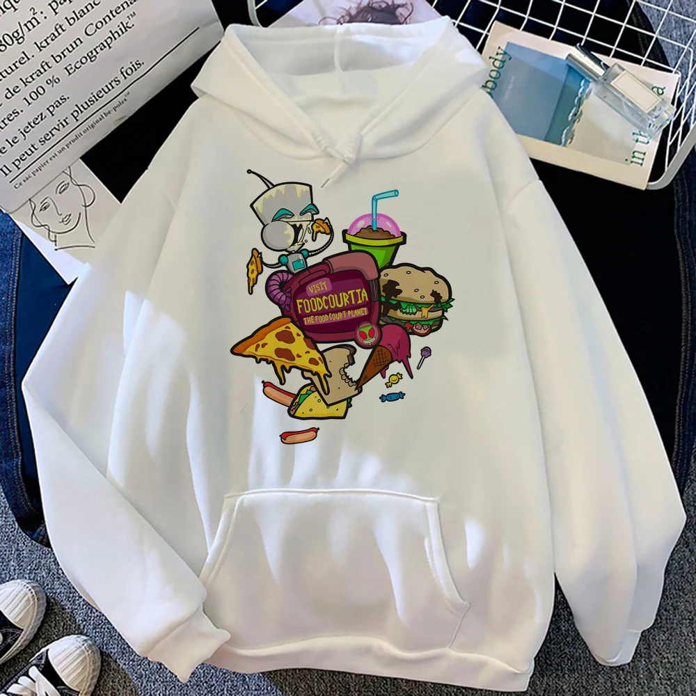 Invader Zim hoodies women sweat y2k Winter  gothic anime sweatshirts clothing women long sleeve top pulls