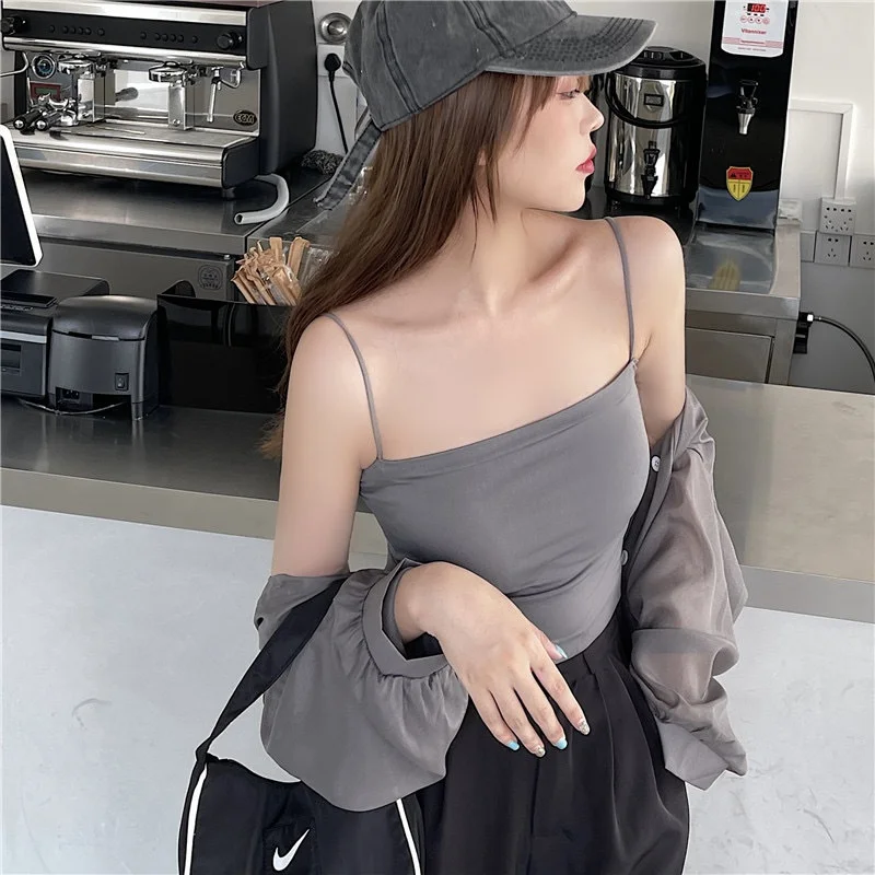 Underwear Sling Beautiful Back Vest Wrapped Chest Tube Top Padded Outer Wear Base Fixed Cup Bra