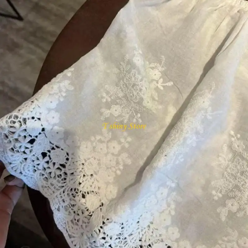 N58F Shirt Extender Layering Fake Top Lower Half Length False Hemlines for Women