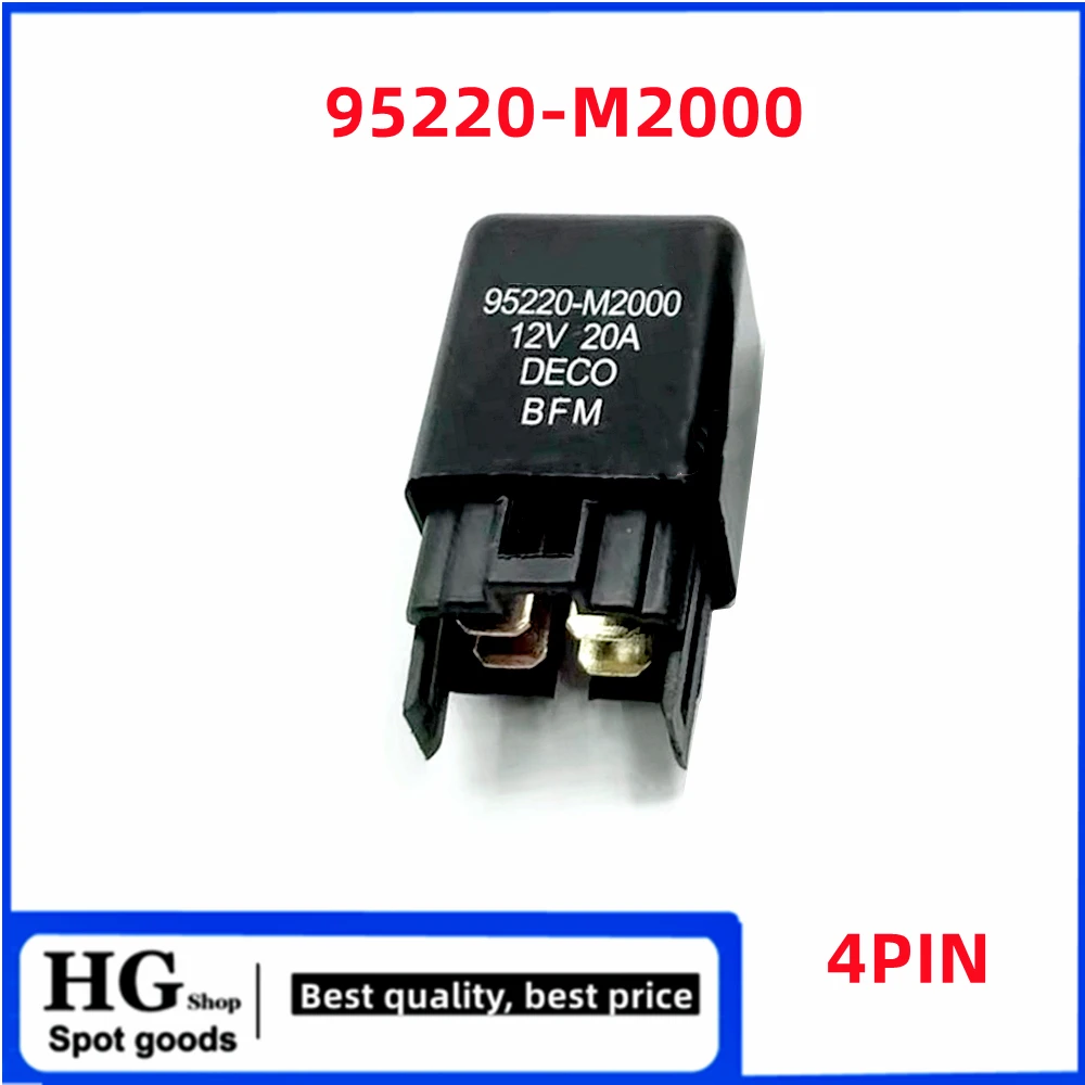 5pcs/Lot Original 95220-M2000 12V 20A 4-pin modern automotive air conditioning headlight fan relay