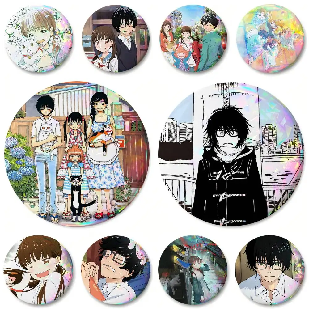 Anime March Comes In Like A Lion Round Badges Can Be Used To Decorate Clothes And Backpack Pins