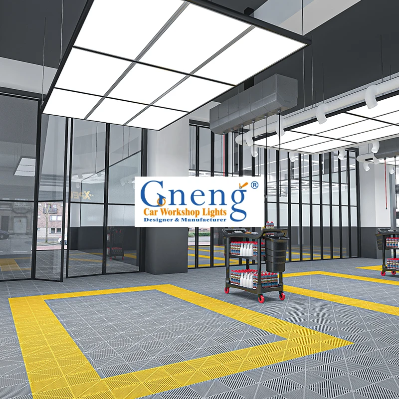 

Manufactory Custom Logo Led Ceiling Panels Fixtures for the Car Polishing and Coating Booth Detailing Light