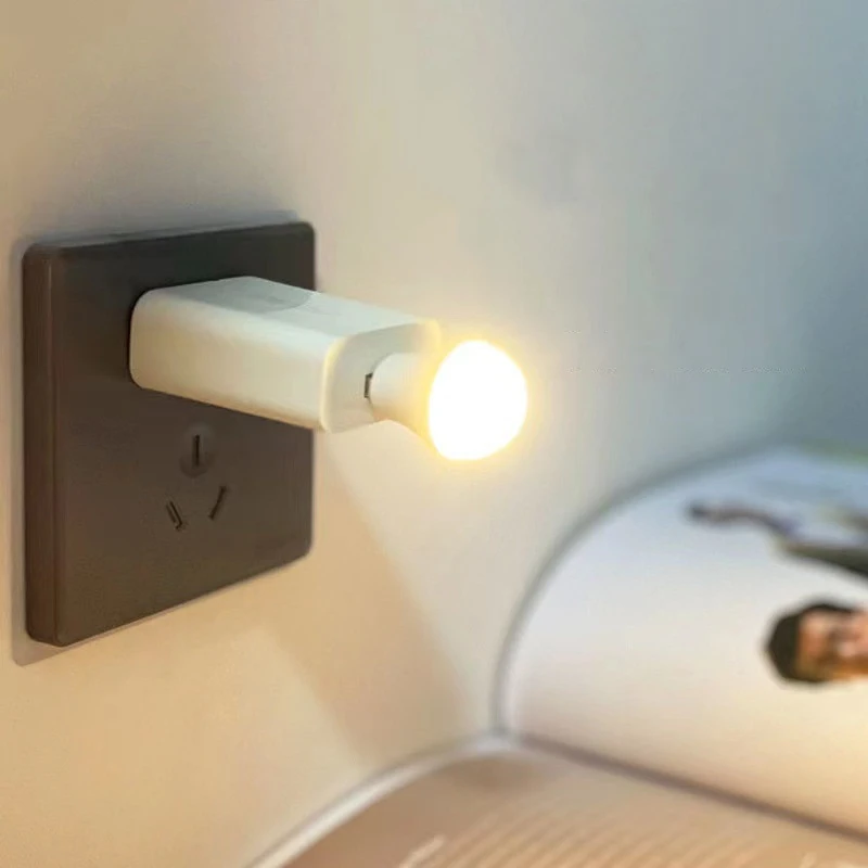 โคมไฟไฟ LED กลางคืน USB 3ชิ้นสำหรับชาร์จคอมพิวเตอร์พกพาได้โคมไฟอ่านหนังสือขนาดเล็กหลอดไฟ LED pelindung Mata ปลั๊ก USB ไฟอ่านหนังสือไฟหนังสือ