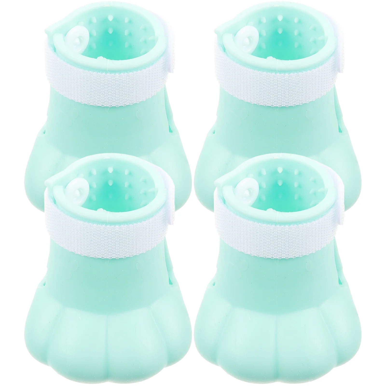 

4Pcs Waterproof Cat Booties Silicone Paw Covers for Cats Non-Slip Drain Holes Protection during Bath Medicine Treatment