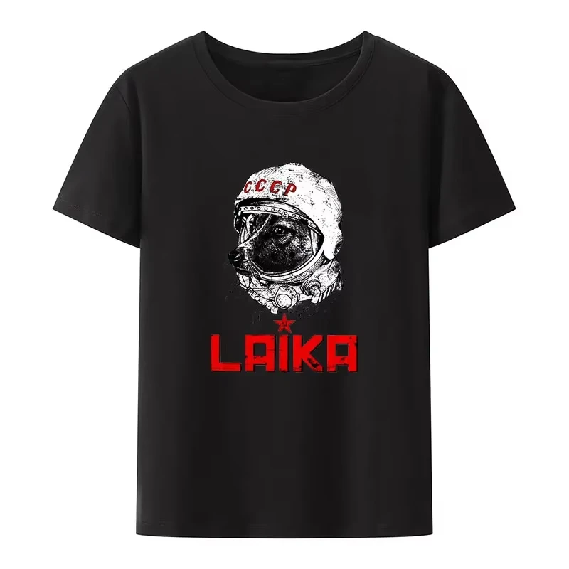 

Cccp Soviet Laika The Russian Space Super Rocket Dog Short Sleeve Tee Men Women Summer Sale T Shirt Funny Streetwear Camisetas