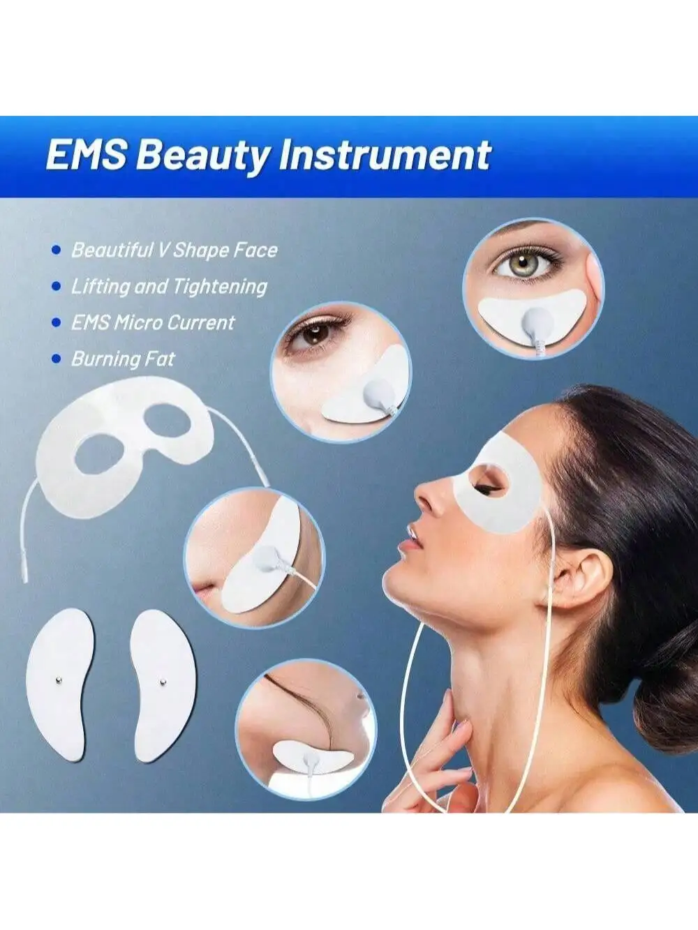 

Electric EMS Eye Beauty Massage Muscle Stimulator Facial Lifting Anti-Wrinkle Lift Face Skin Care Dark Circles Relieves Fatigue