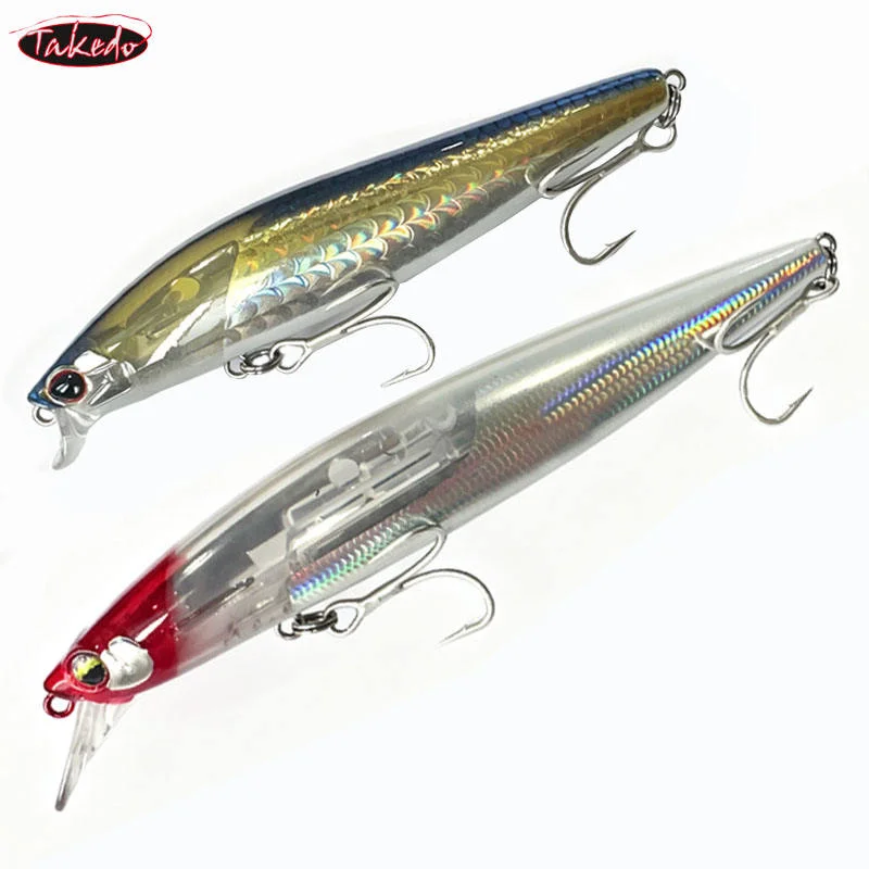 TAKEDO 14G  20G Sea Fishing Lures Minnow Fishing Lure Wobbers FlashBoost Artificial Bait Crankbait Trout Bass Bait Jerk Bait
