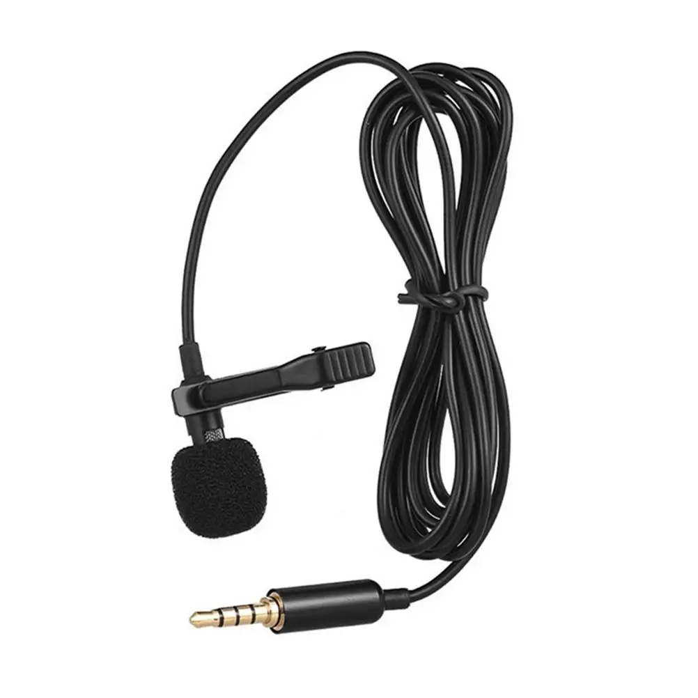 

Lapel Microphone 150cm Black 35mm Wired Clipon Perfect for Outdoor Interview Videos Portable Sound Quality