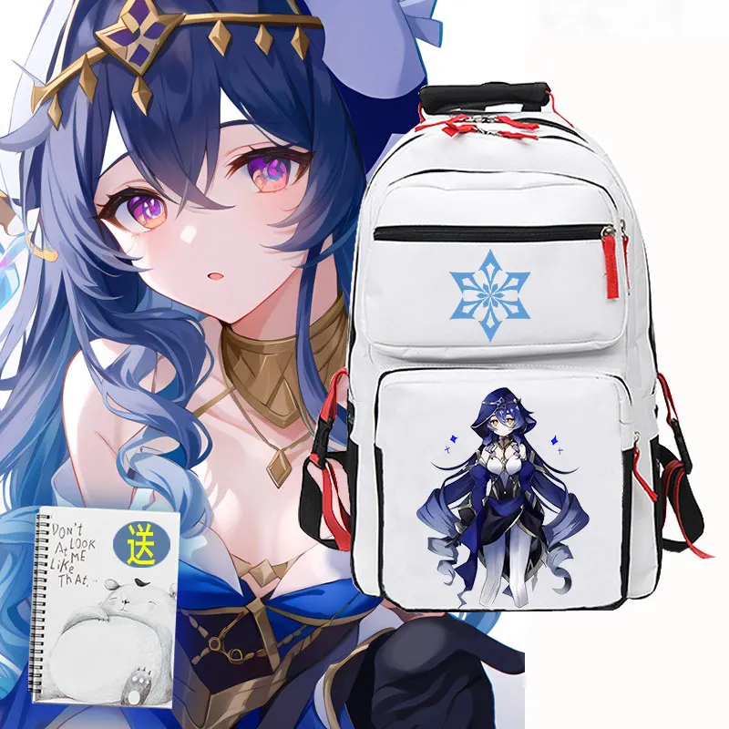 

Anime Genshin Impact Layla Backpack School Bag Ancient Student Casual Large Capacity Fashion Genshin Impact Layla Shoulder Bags