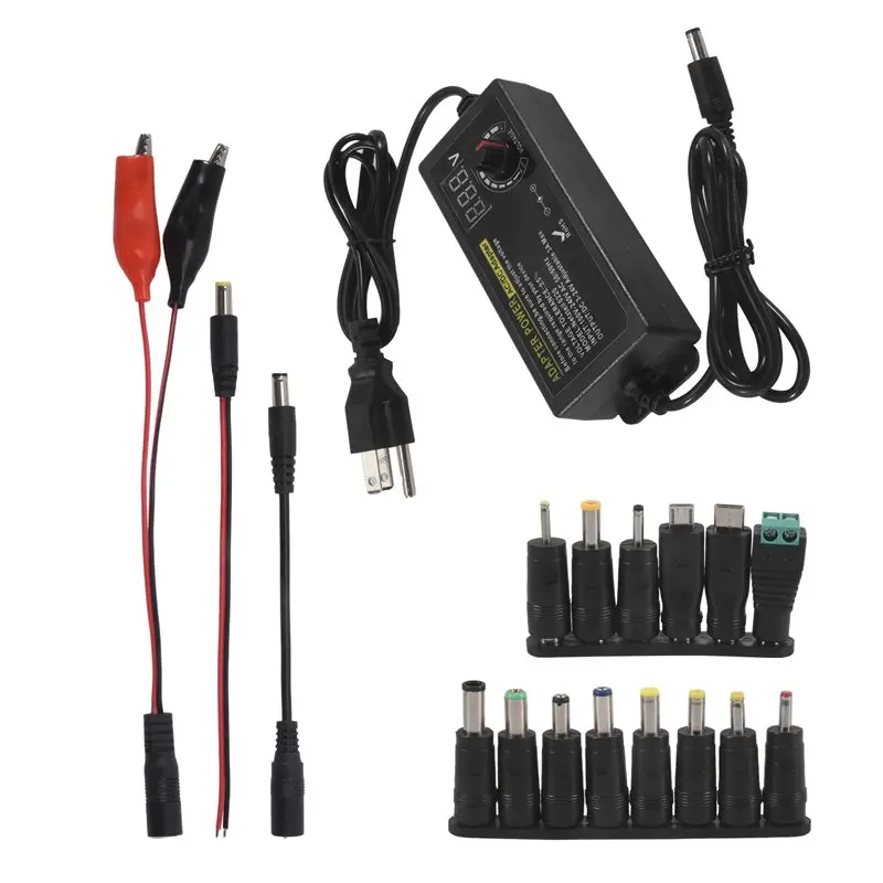 

[NEW!A93G】 Power Supply 3V-24V 3A 72W Adjustable Variable 3V 5V 6V 9V 12V 18V 20V 24V AC/DC, 100V-240V AC To DC Converter US Plu