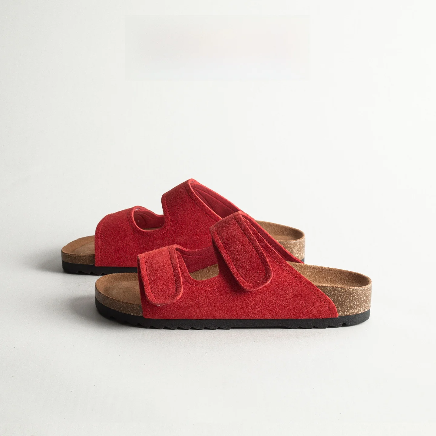 

Leather Retro Magic Stick Cork Slippers Women Summer Versatile Casual Lazy Beach Vacation Style Sandals