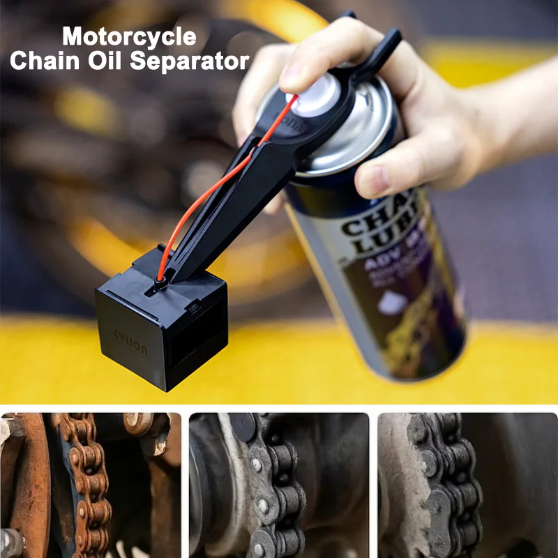 

Motorcycle Chain Oil Separator Splash Proof Bicycle Chain Oil Cleaning Agent Lubrication Bike Maintenance Tool Accessories