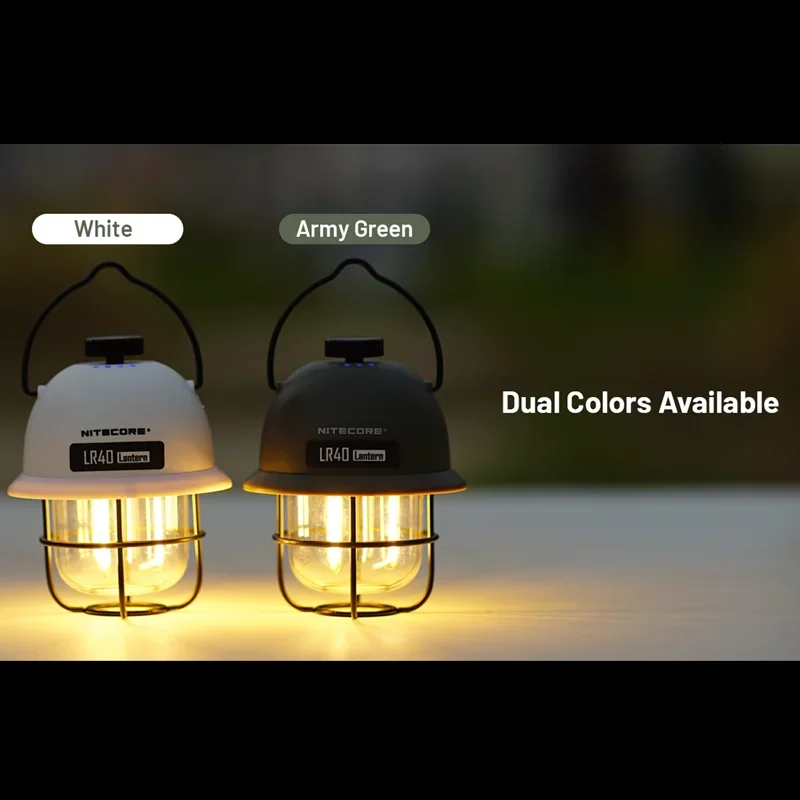 NITECORE LR40 00Lumens 3 Light Sources USB Rechargeable Stepless Brightness Adjustment Camping Lantern