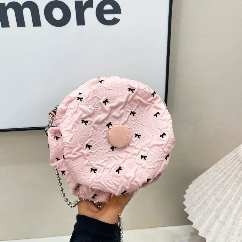 

Маленькая женская сумка, новинка 2023 года, модная маленькая круглая сумка из мягкой кожи, популярная летняя простая сумка через плечо на одно плечо