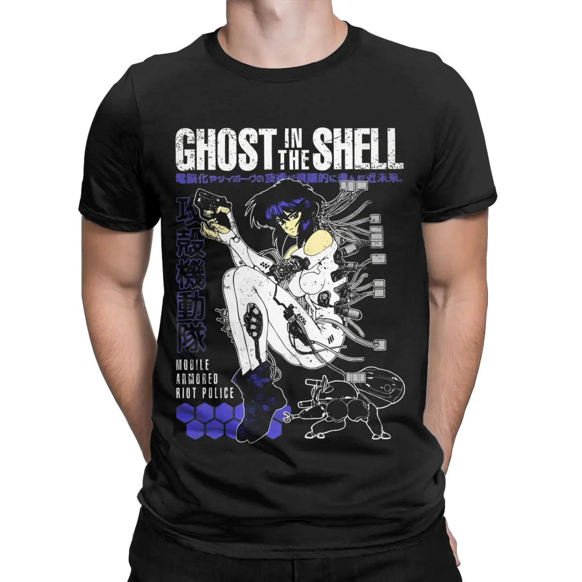 Summer Motoko Kusanagi Ghost In The Shell for Men Women T Shirt Anime The Major Accessories Novelty Tee Shirt T-Shirts Cotton