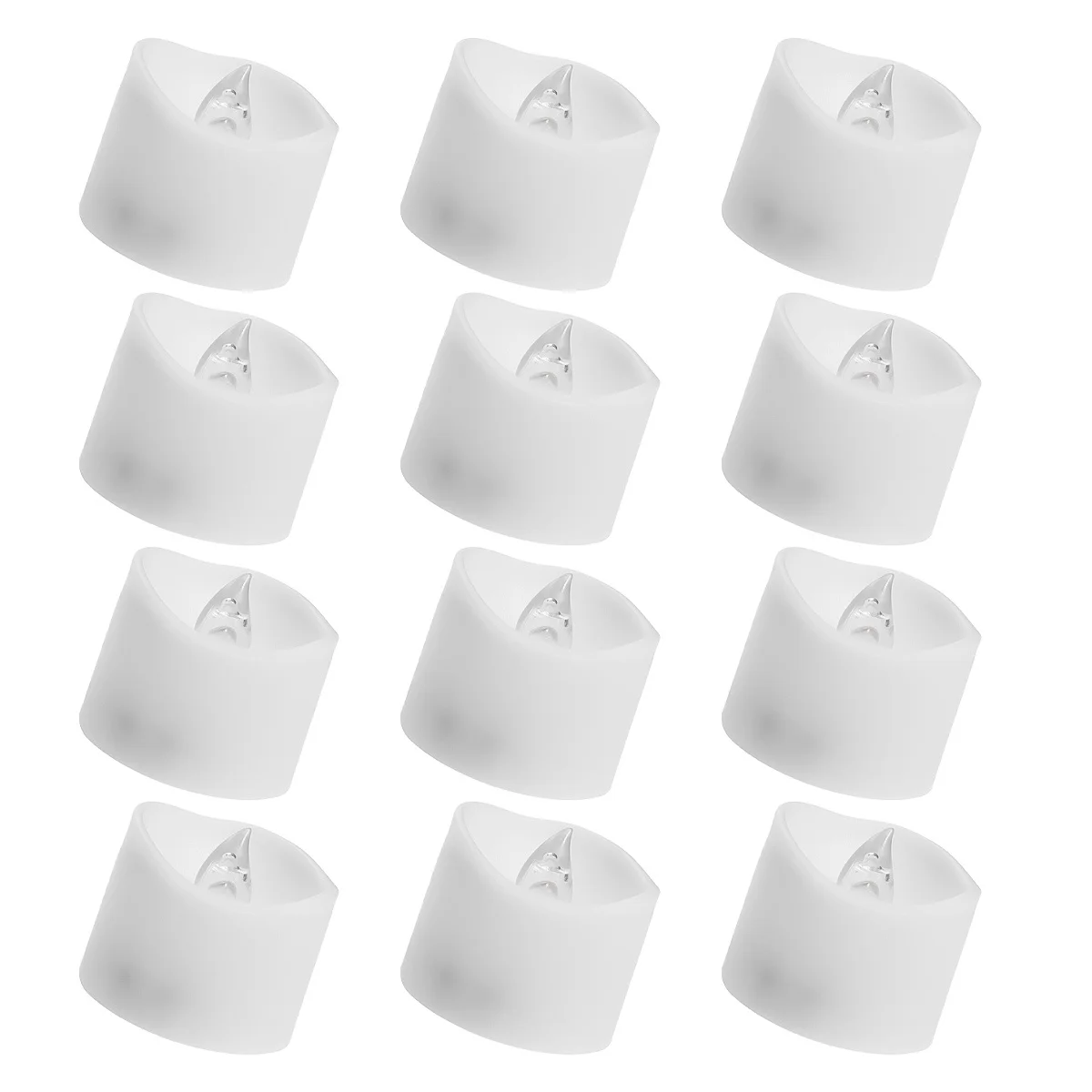 

12pcs Led Electronic Candles Realistic Flameless Tea Lights Operated For Wedding Birthday Decor Yellow
