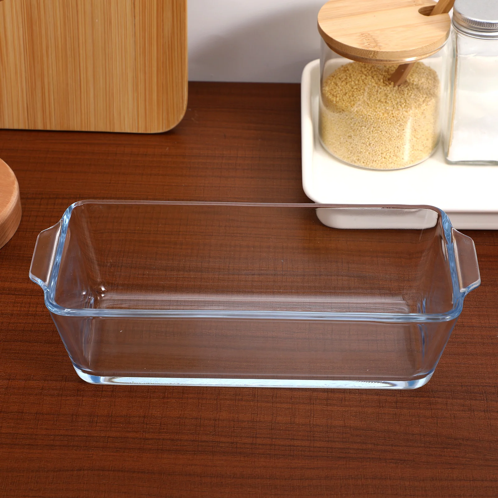 

Glass Steaming Pan Heat Resistant Glass Baking Dish Oven Loaf Pan Casserole Dish for Bread Cooking Serving Casserole Dishes