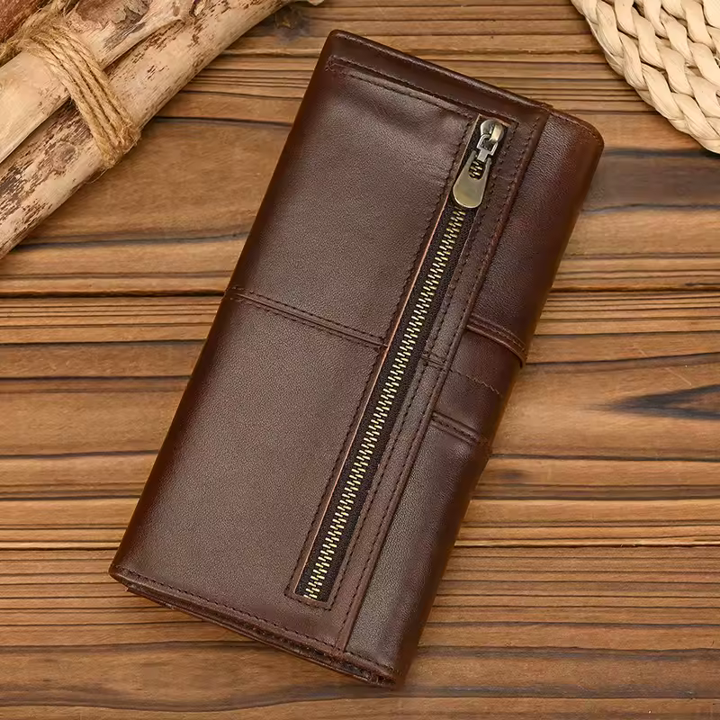 Hot Fashion Soft Women Purse Credit Card Long Wallet Long Purse Genuine Leather Phone Wallet Wristlets Purses Lady Clutches