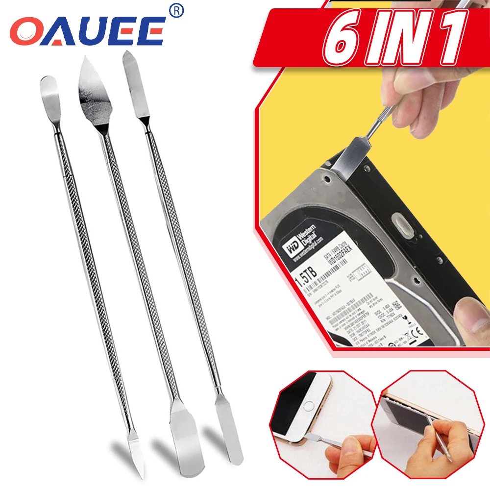 Universal Phone Repair Tools Kit Disassembly Blades Pry Opening Tool Metal Crowbar Disassemble Kit Phone Spatula Hand Tools Set