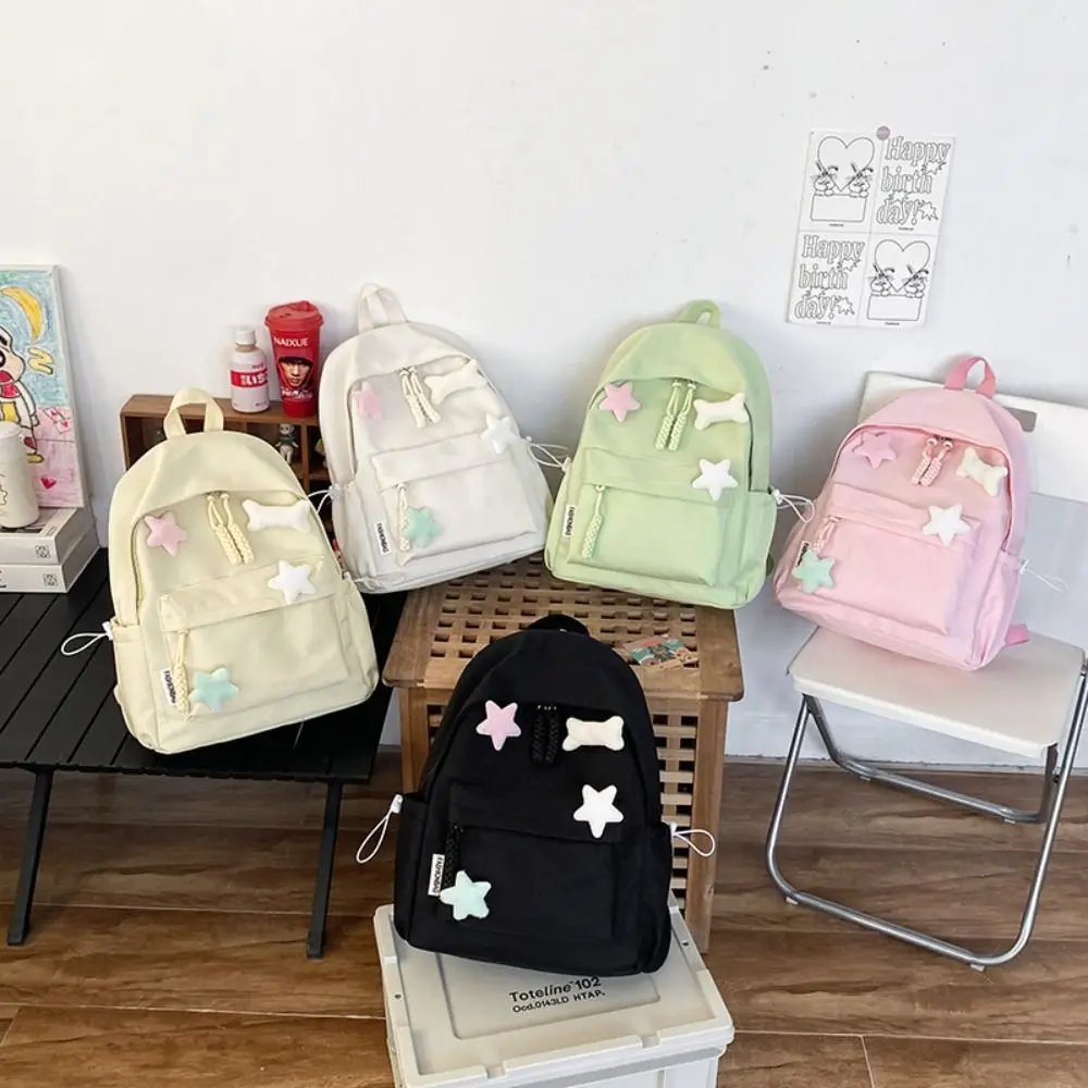 Neue Design Große Kapazität Rucksack Harajuku Nylon Transparente Handtaschen Wiederverwendbare Schulter Tasche Einkaufen