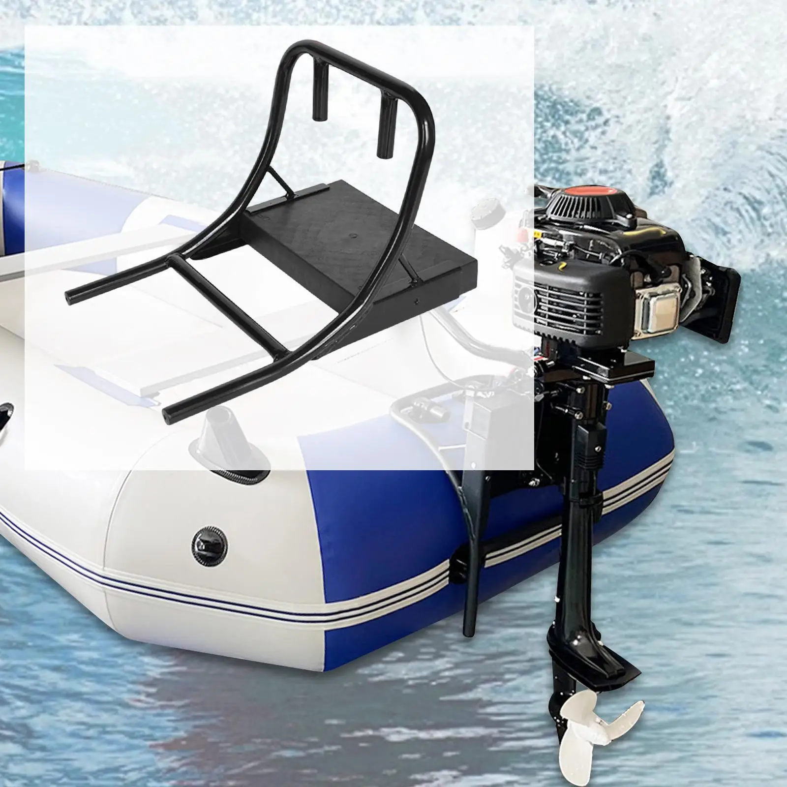Boat Motor Mount Bracket Marine Outboard Motor Bracket Heavy Duty Professional Security Replaces for Fishing Boat Kayak Canoe