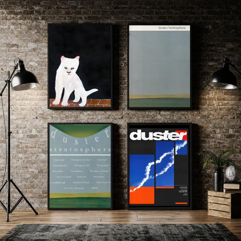 Band Duster Shoegaze Music Poster Pvc HD Peel and Stick Modern poster Home Office Living Room Dining Room Wall Decor
