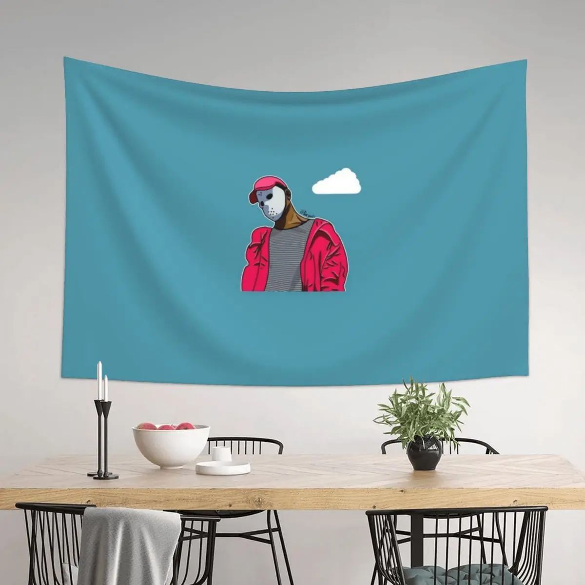 

Ski Mask the Slump God Tapestry Decoration Aesthetic Wall Hanging Decor Bedroom Deco Decorative Wall Mural Tapestry