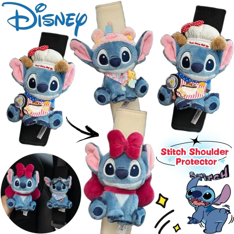

Disney Stitch Doll Shoulder Cover Creative High-value Animation Cartoon Non-slip Wear-resistant Car Safety Belt Decoration Gift
